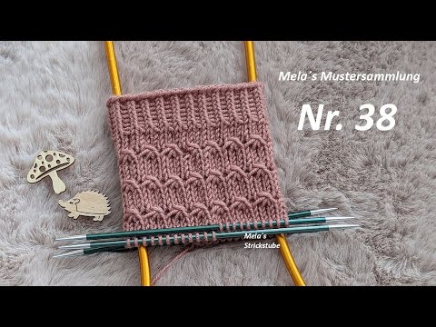 Sockenmuster Nr. 38 - Muster in Runden stricken / knitting sock pattern