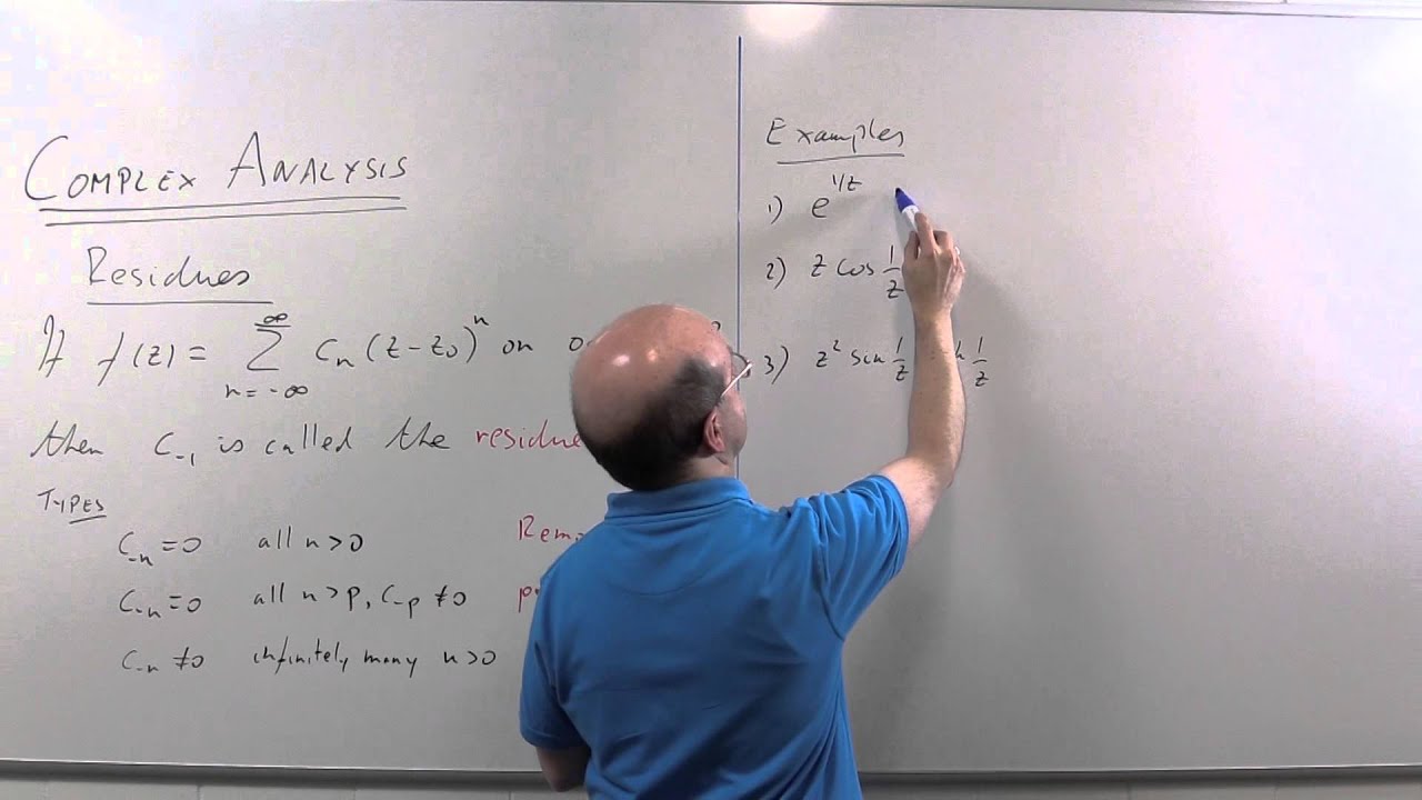 Complex Analysis 13: Residues part 1, essential singularities