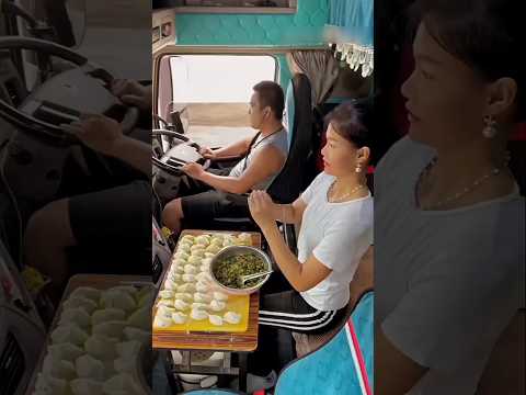 Chinese Couple Truck Drivers Cooking Food🤯