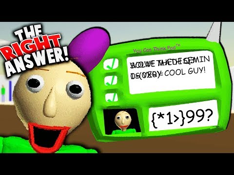 BALDI FINALLY GAVE US THE CORRECT ANSWER TO THE FINAL QUESTION?! | Baldi's Basics (Easy Mod)