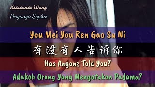Download lagu You Mei You Ren Gao Su Ni - 有没有人告诉你 - Sophie - 蘇菲 (Adakah Orang Yang Mengatakan Padamu?) mp3 Download lagu You Mei You Ren Gao Su Ni - 有没有人告诉你 - Sophie - 蘇菲 (Adakah Orang Yang Mengatakan Padamu?) mp3