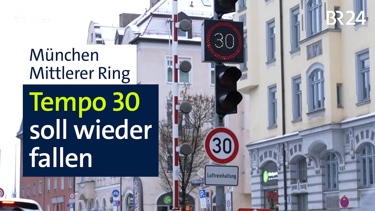 Für bessere Luft eingeführt: Tempo 30 an Straße in München soll beendet werden | Abendschau | BR24
