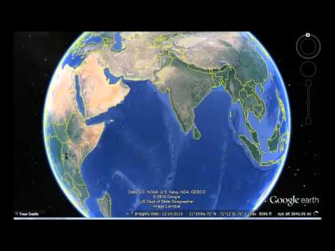 Sri Lanka Google Earth View