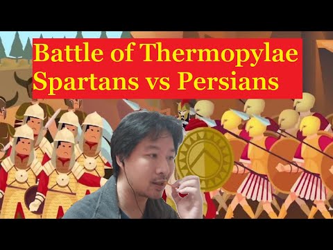 Viva Catuber reacts to - Battle of Thermopylae - Spartans vs Persians - The Infographics show