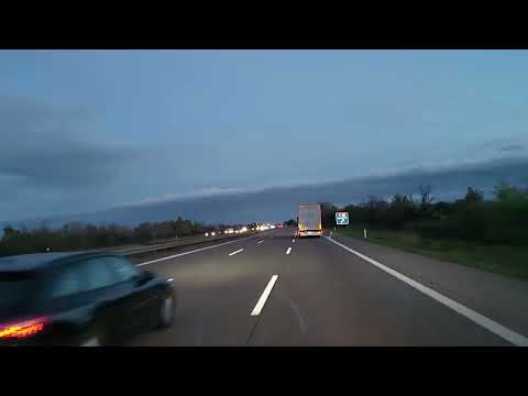 Fahrt von Rastplatz Petersberg (A14) nach Schkeuditz