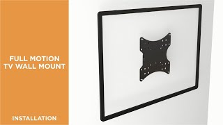 How to Install Super Economy Full-motion TV Wall Mount-KLA26-220