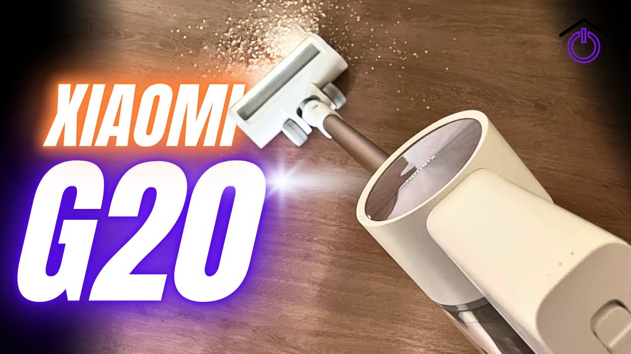 Silvia Jiménez probando la aspiradora sin cable Xiaomi G20 en Hogarsys