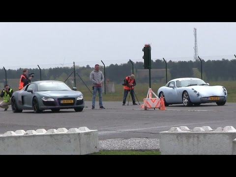 DRAG RACE | TVR Tuscan vs Audi R8 vs BMW M3 vs Mercedes C63 AMG vs Ford Mustang and more!