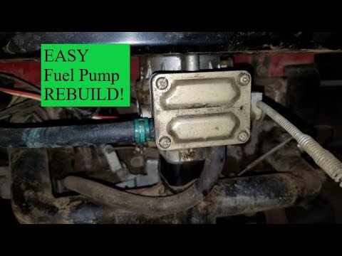 Riding Lawn Mower, Briggs and Stratton Twin II Fuel Pump Rebuild