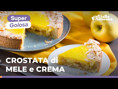 CROSTATA di MELE e CREMA: ABBINAMENTO PERFETTO per una versione SUPER GOLOSA!🍏💛
