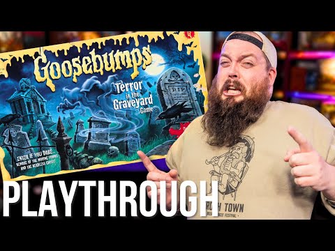 We've Been Sent Back!!! Goosebumps Terror in the Graveyard 4 Player Boardgame Playthrough!