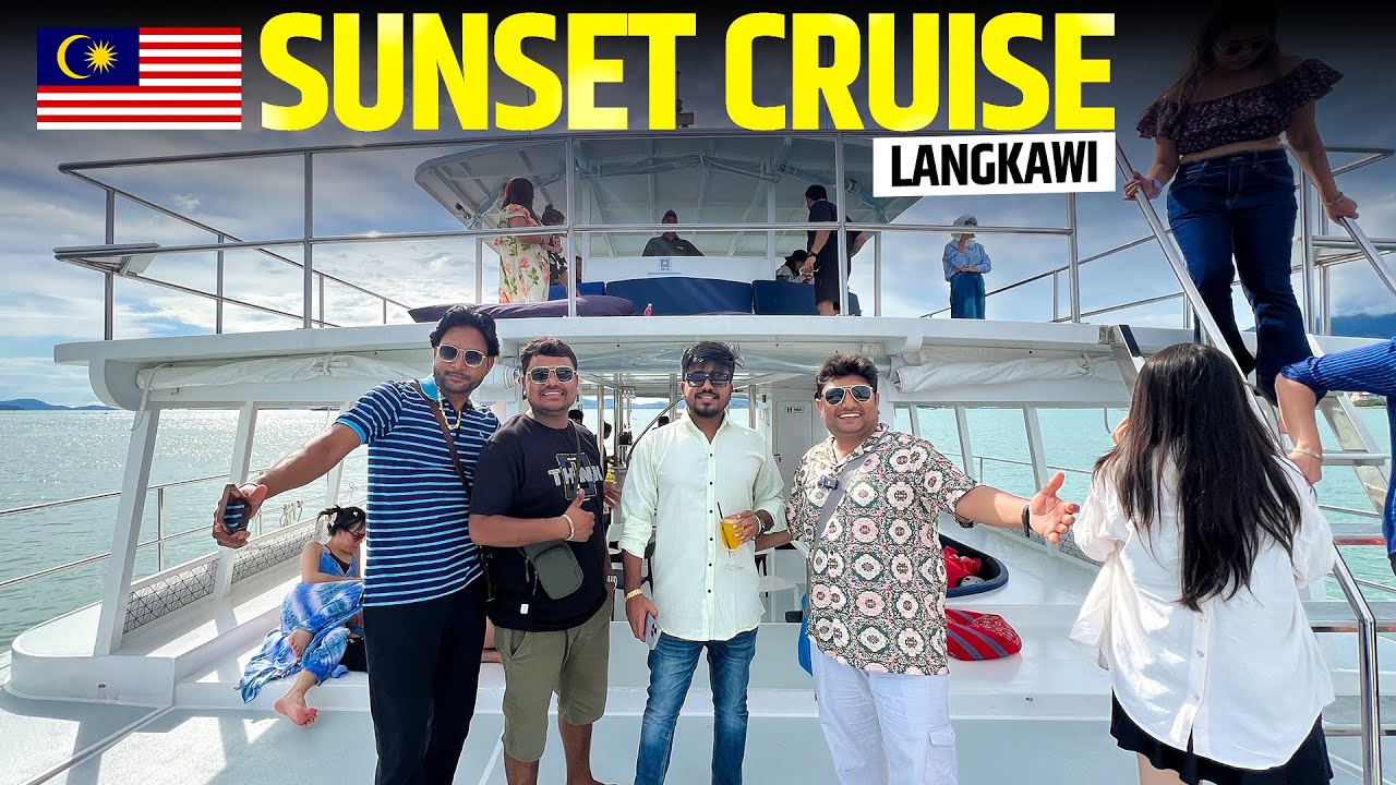 Experience the captivating allure of a sunset cruise in Langkawi, as a traveler.