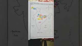 😍16 Mahajanapda/ History portfolio Class 7 #portfolio #project #stmary #history #shorts #viral