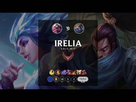 Irelia Mid vs Yasuo - EUW Grandmaster Patch 12.7