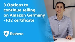 3 Options to continue selling on Amazon Germany - F22 tax certificate
