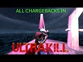 All chargebacks in ULTRAKILL
