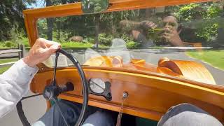 Volkswagen-Powered Custom Wood-Body Sport Roadster Start Up
