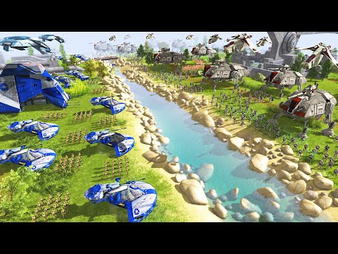 Clone Wars Invasion of the RIVER BRIDGES... - Men of War: Star Wars Mod