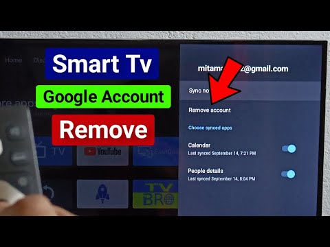 Smart TV Gmail Account Remove