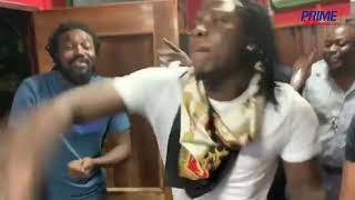 Stonebwoy on set shooting videos with top Jamaican dancehall artist, Sean Paul, Beenie Man....