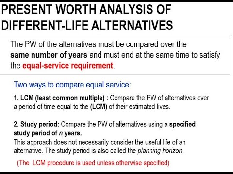 Chapter 4 PW Analysis- LCM Approach
