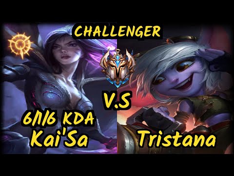 FORG1VEN (KAI'SA) vs TRISTANA - 6/1/6 KDA BOTTOM ADC CHALLENGER GAMEPLAY - EUW