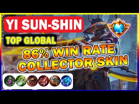 TOP GLOBAL YI SUN-SHIN GAMEPLAY | EPIC | Coup de Grace | BEST BUILD YI SUN-SHIN MOBILE LEGENDS 2022