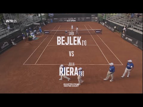 (1) Sara Bejlek (CZE) 19 yrs  vs  (8) Julia Riera (ARG) - Game, Set, Match