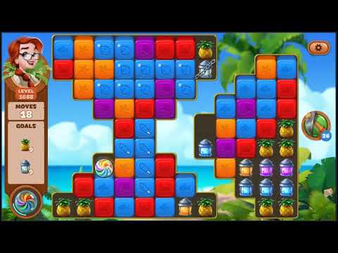 Lost Island Blast Adventure Level 1688 - NO BOOSTERS 🏝️ | SKILLGAMING ✔️