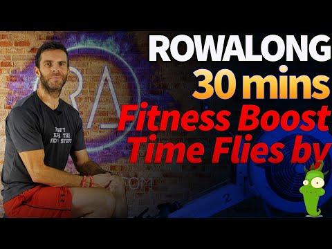30 minutes Indoor Rowing Workout - Time Flies - Fitness Booster RowAlong - 10KW8S2
