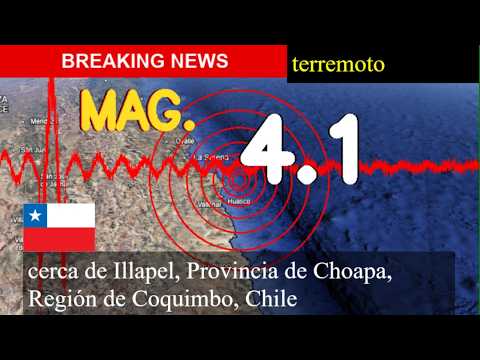 😱🚨 Terremoto cerca de Illapel, Provincia de Choapa, Región de Coquimbo, Chile actualizaciones en viv