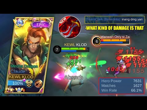 CLAUDE  ITEM THAT NO ONE KNOWS | BEST DAMAGE BUILD FOR CLAUDE