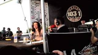 Rose McGowan Interview by Joe Escalante on Indie 103.1 FM August 1, 2008 @ Johnny Ramone Tribute.