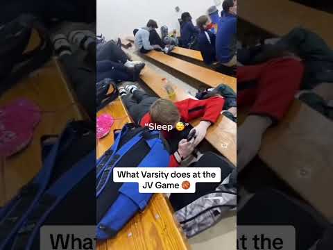 When Varsity watches the JV game 🏀🤝 #shorts
