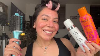LIVE✨ Styling my hair for the week! Shark Styler & Overnight Blowout