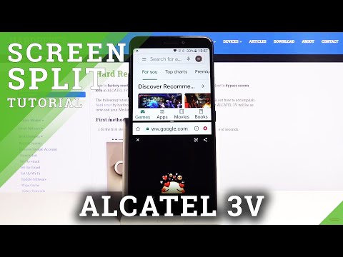 How to Use Split Screen in ALCATEL 3V - Create Dual Screen