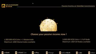 Gold Standard Bank Master Nodes Full Details