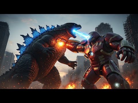 GODZILLA vs HULKBUSTER – Steel Meets Atomic Fury !