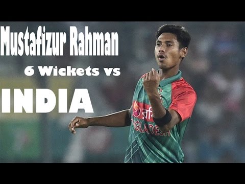 Mustafizur Rahman 6 wickets vs INDIA, 2nd ODI  Asia Cup