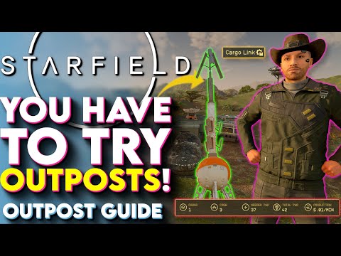OUTPOSTS ARE OP In Starfield - Starfield Ultimate Outpost Guide, Tips | Cargo Links, Extractors, etc
