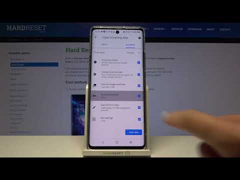 Clear Browsing Data - TCL 20 Pro 5G & Browsеr History