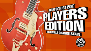 Video thumbnail for Gretsch G6120T Players Edition Nashville Orange Electric Guitar by Derringers Music | Adelaide Forestville Store