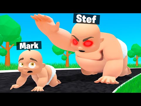 MANGIO PER DIVENTARE GIGANTE CONTRO I MIEI AMICI! - Fat Baby