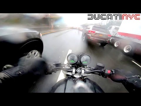 Pikes Peak on Ducati Monster 620, rain ride in Brooklyn, can this bike make it to California v1178