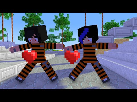 firstmeet dance aaron police ,ein police ,aphmau prison & ein gf prison couple -minecraft animation