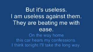 The Sharp Hint of New Tears - Dashboard Confessional Lyrics