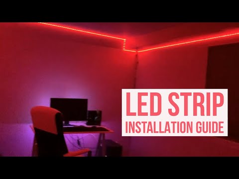YouTube video about: How to hang led strip lights without damaging wall?