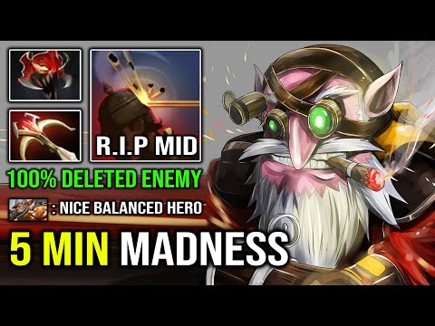 EPIC 5Min Madness Sniper OP Knockback EZ Crit Hit 100% Deleted Everyone Dota 2