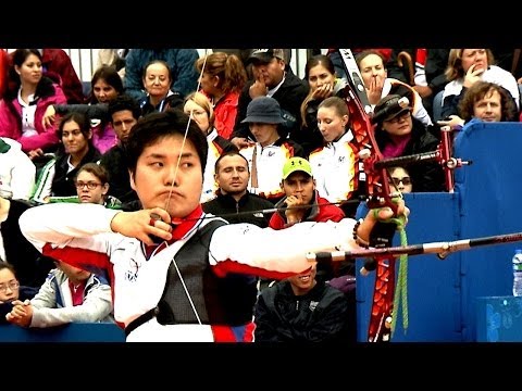 Pierre makes final against Hideki in international debut | Shanghai 2014 Archery World Cup S1