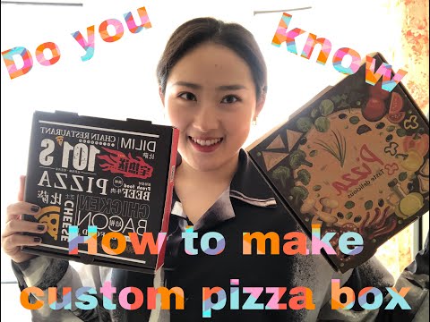 How to make a custom pizza box